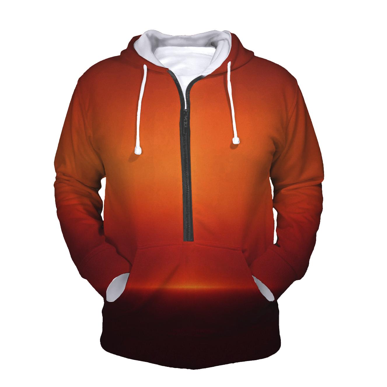 Molten Apricot Horizon lightweight hoodies