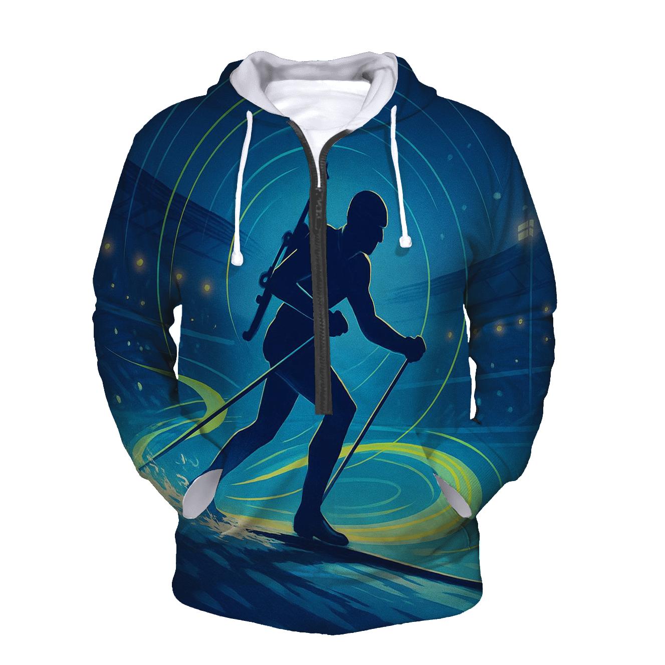 Aurora Biathlon Sprint Poster hoodie trends