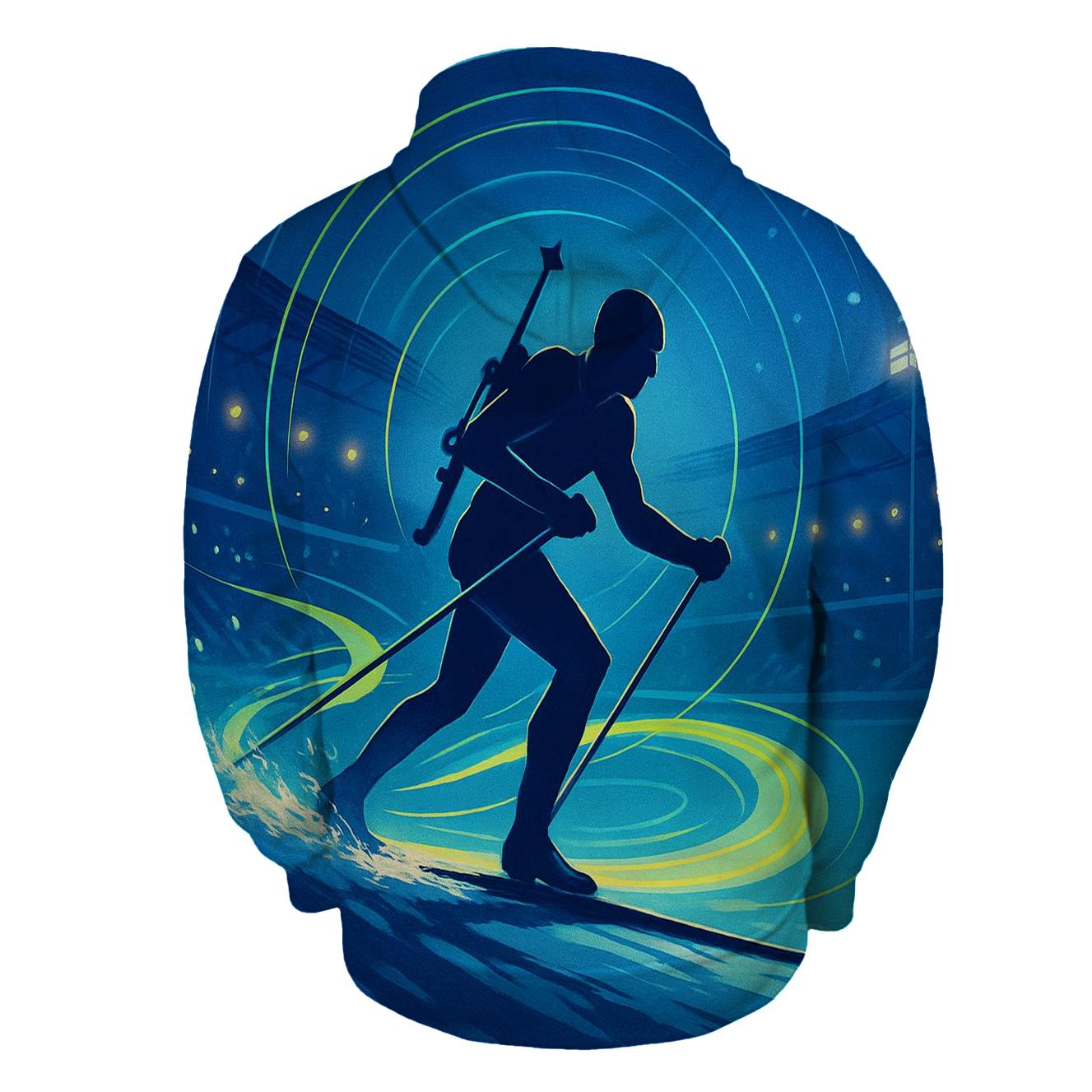 Aurora Biathlon Sprint Poster hoodie trends