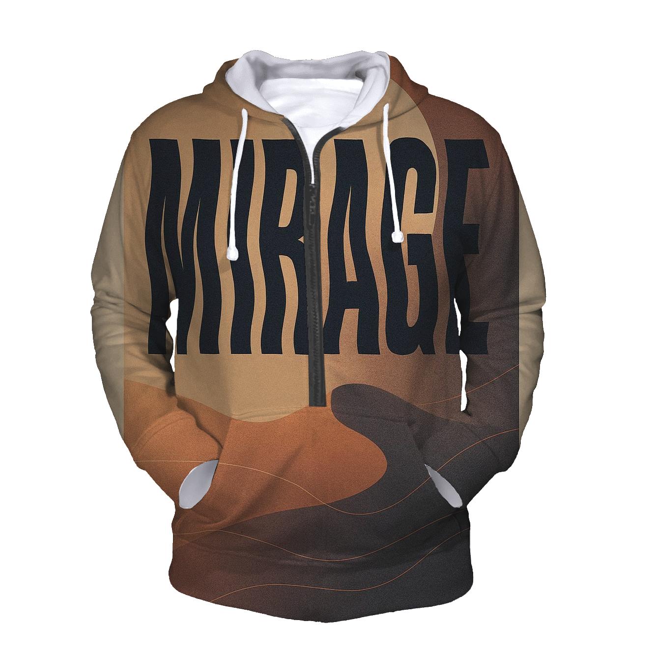 Desert Moon Mirage Typography Poster designer hoodies