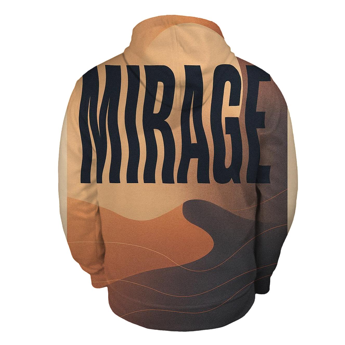 Desert Moon Mirage Typography Poster designer hoodies