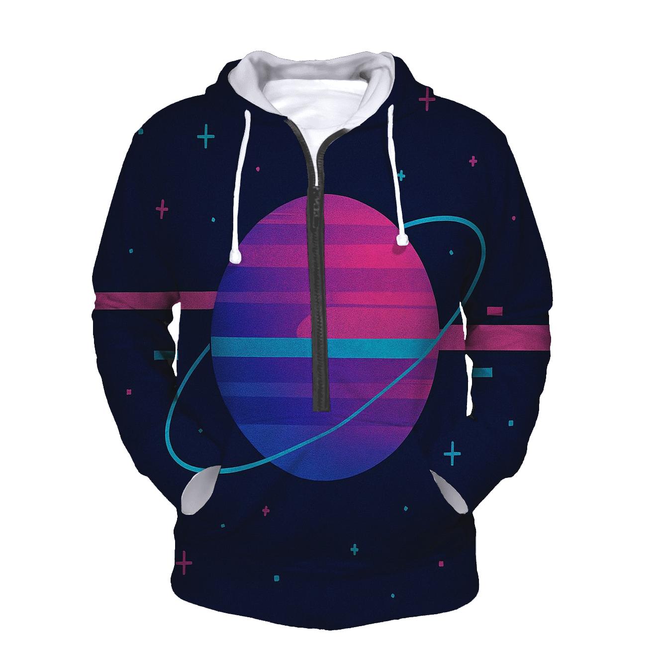 VHS Planetary Scanlines hoodie designs