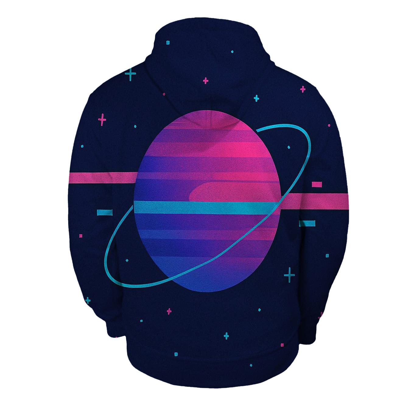 VHS Planetary Scanlines hoodie designs
