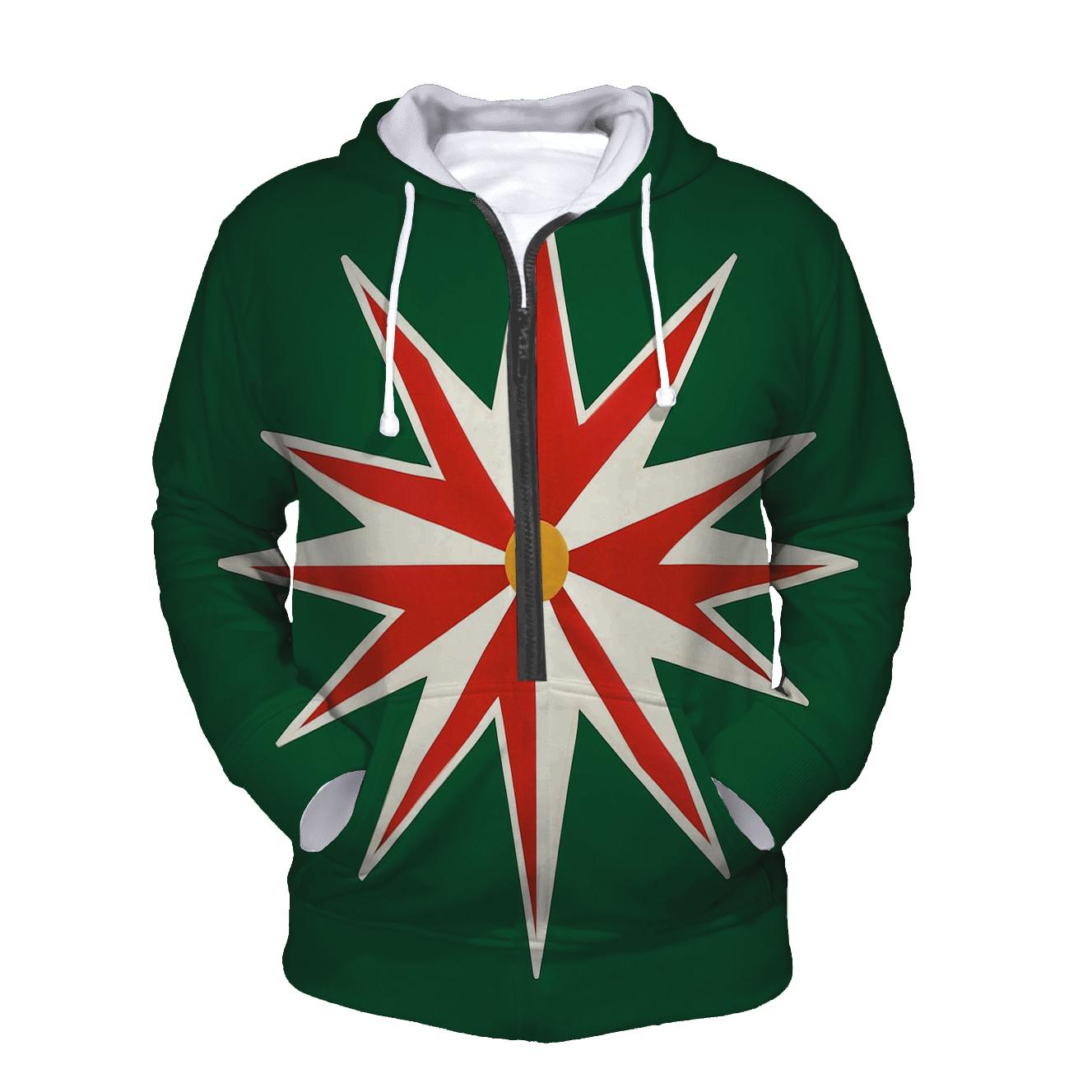 Candy Cane Polar Starburst hoodie styles