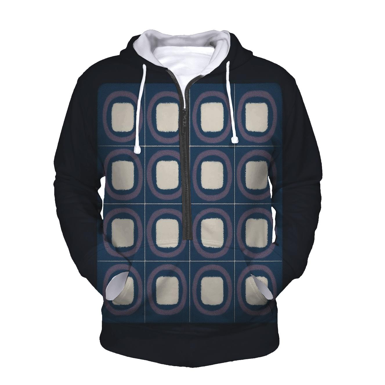 Itajime Eclipse Clamp Grid printed hoodies