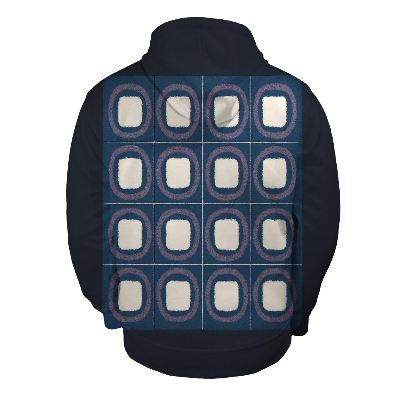 Itajime Eclipse Clamp Grid printed hoodies