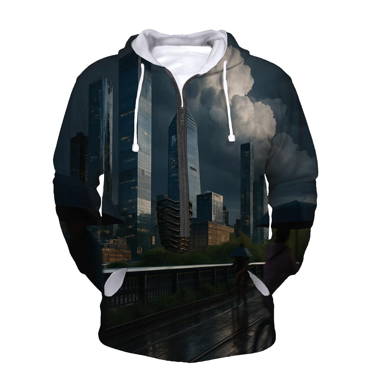 Summer Thunderhead Over Hudson Yards From The High Line hoodies fashion