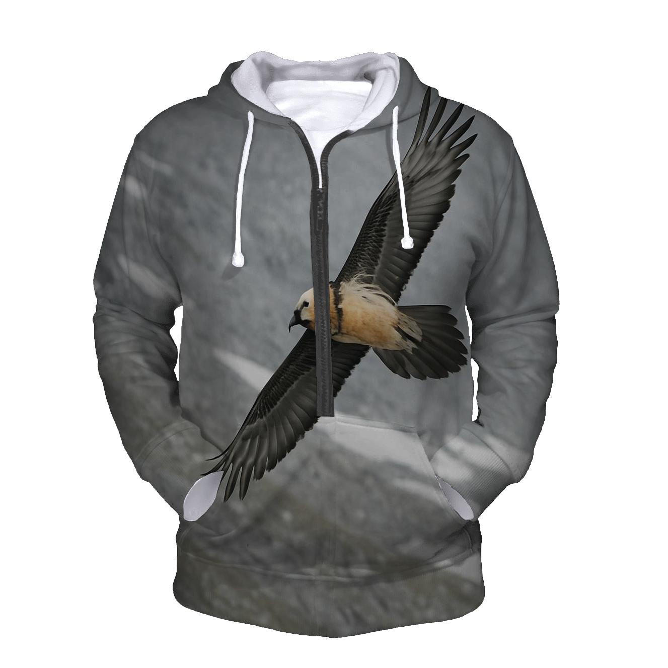 Alpine Thermal Spiral Bearded Vulture pullover hoodies