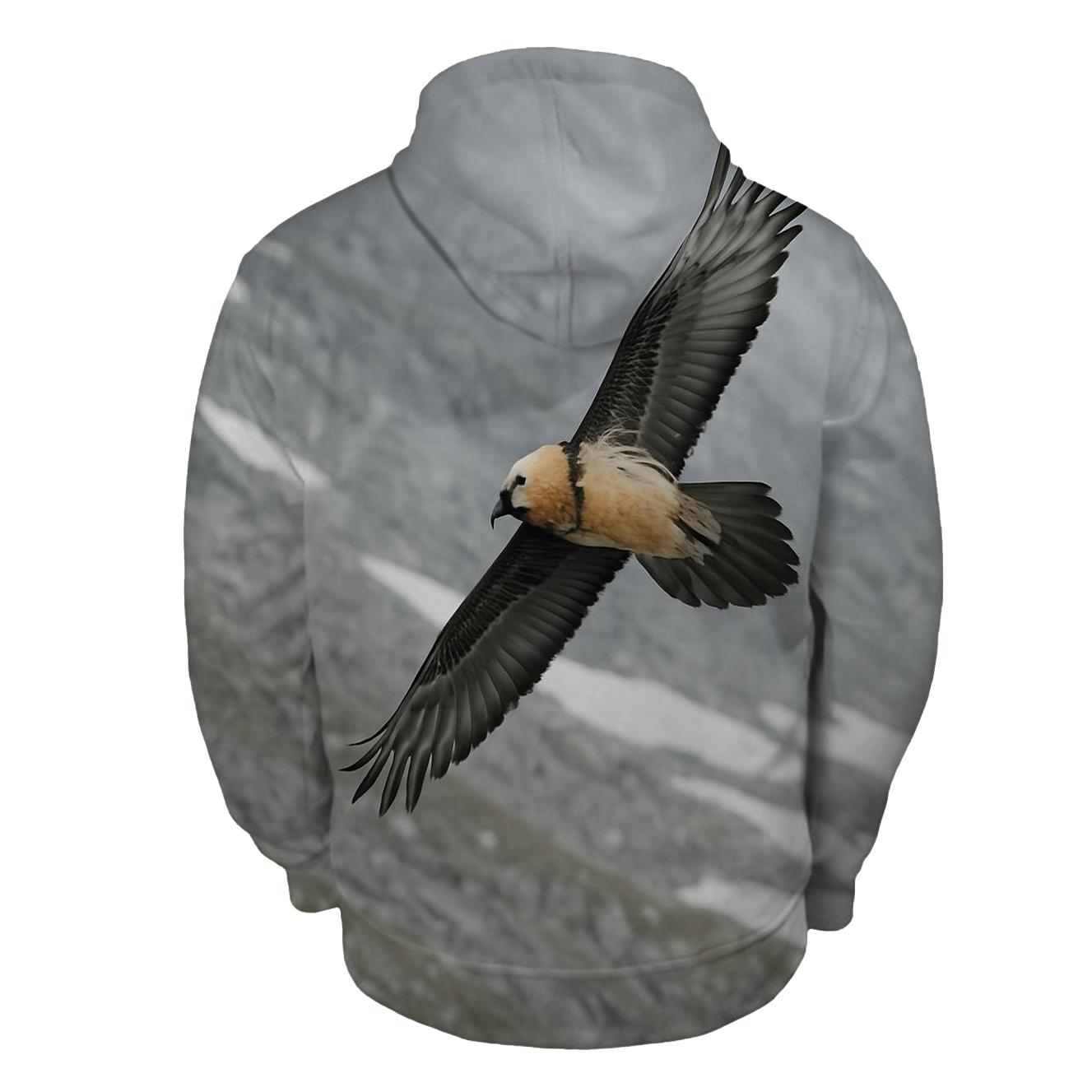 Alpine Thermal Spiral Bearded Vulture pullover hoodies