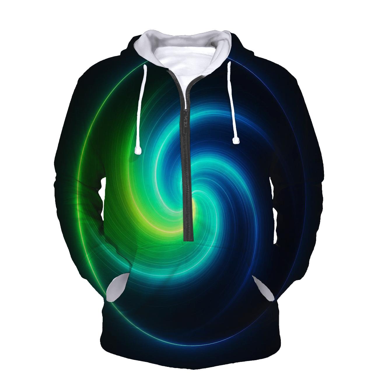 Electric Lime Vortex Fade hoodie designs