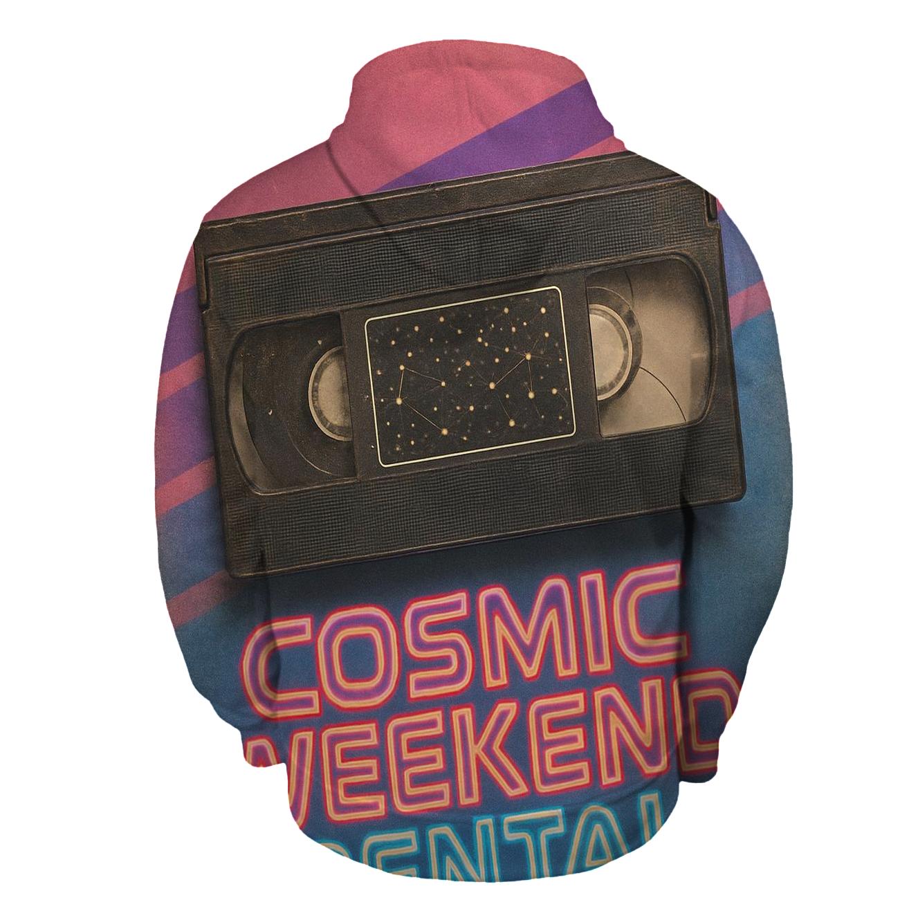 Retro VHS Star Rental Poster printed hoodies