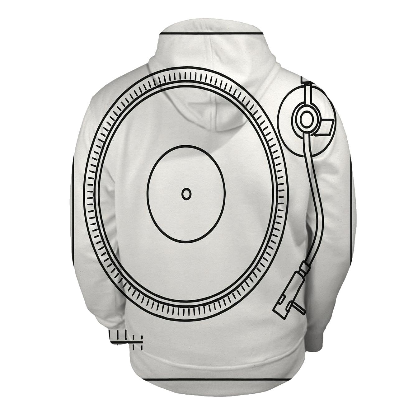 Mono Turntable Blueprint premium hoodies