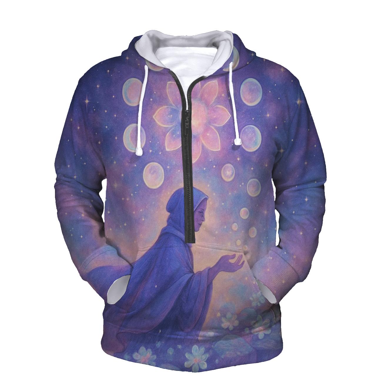 Garden Of Orbiting Glass Moons embroidered hoodies
