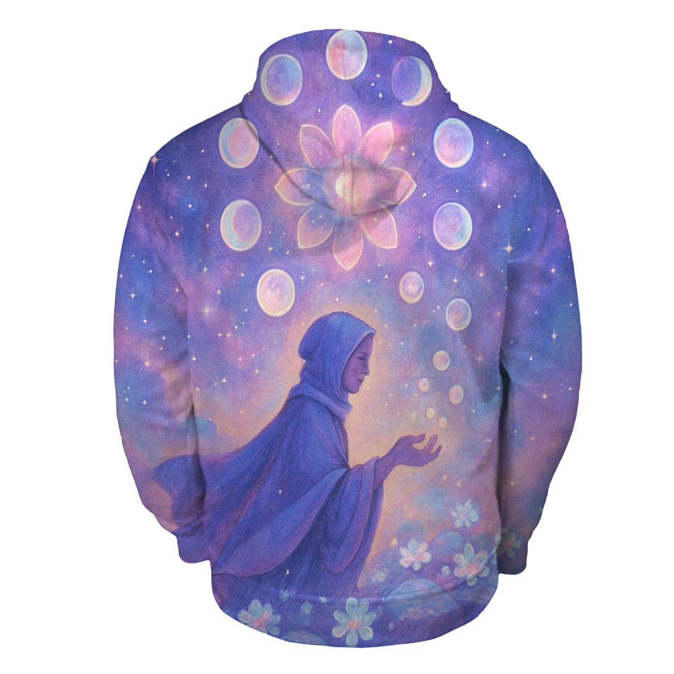 Garden Of Orbiting Glass Moons embroidered hoodies