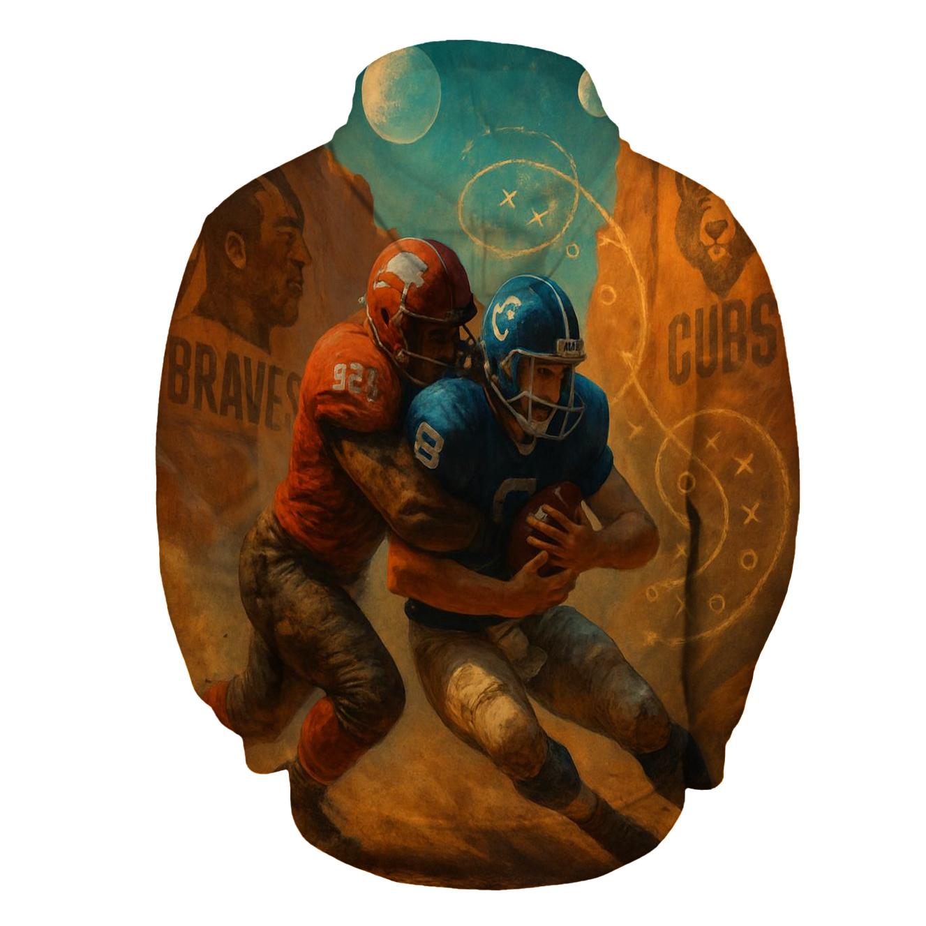 Desert Canyon Scrimmage Under Twin Moons hoodie designs