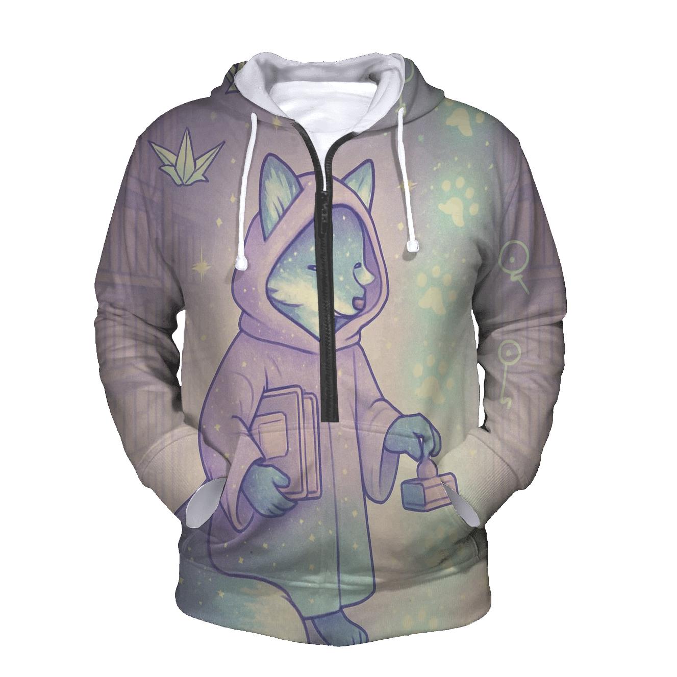 The Library Of Floating Footprints hoodie styles