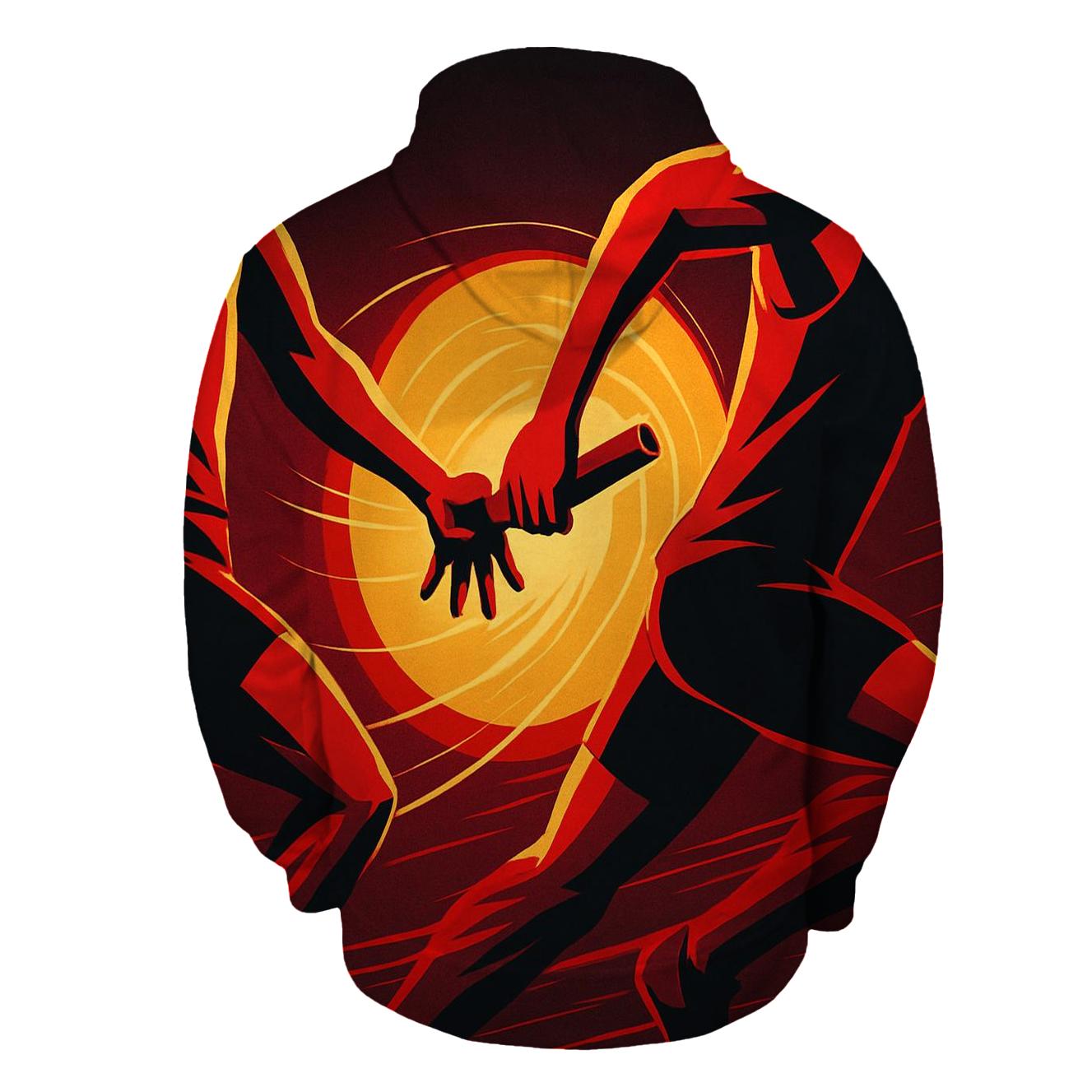 Solar Flare Sprint Relay Baton Exchange designer hoodies