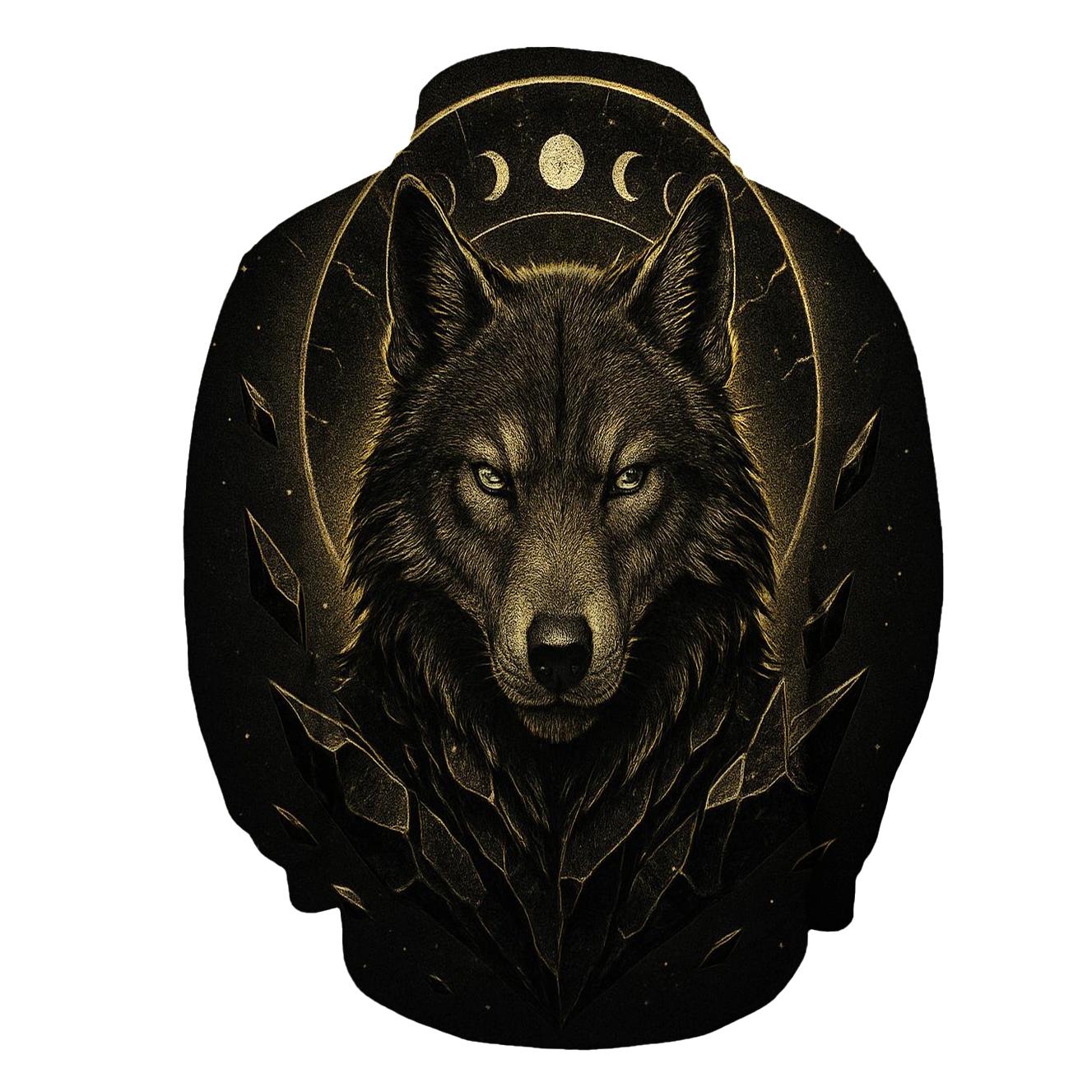 Obsidian Crown Moonwolf pullover hoodies