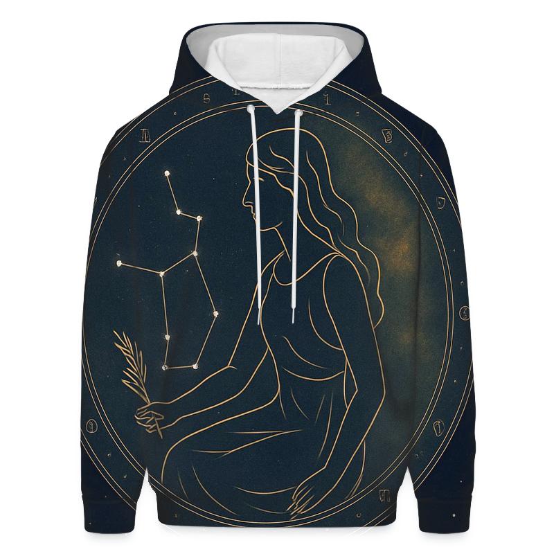 Virgo Harvest Star Maiden Chart printed hoodies