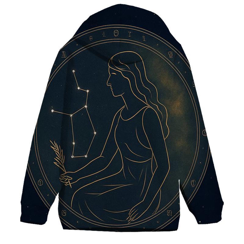 Virgo Harvest Star Maiden Chart printed hoodies