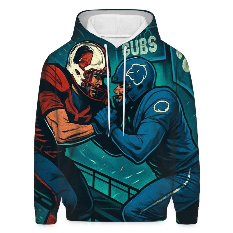 Rooftop Rumble Above Wrigley Streetlights graphic hoodies