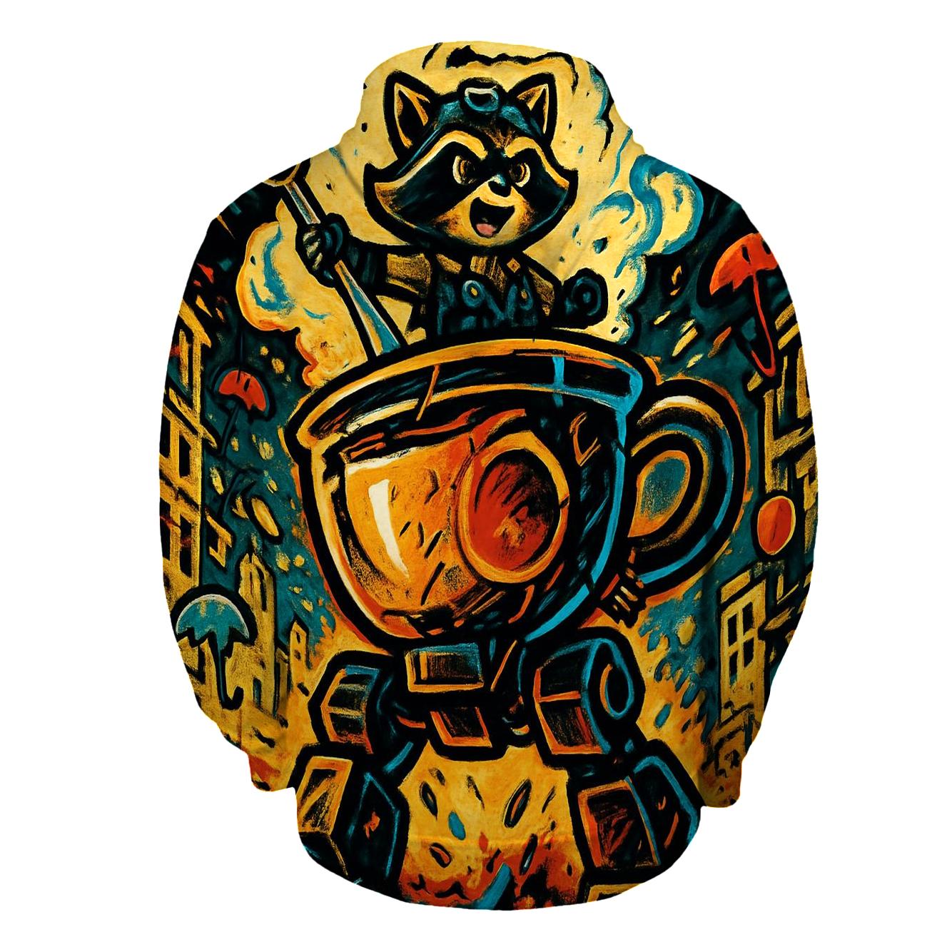 Thunder Teacup Mech Parade graphic hoodies