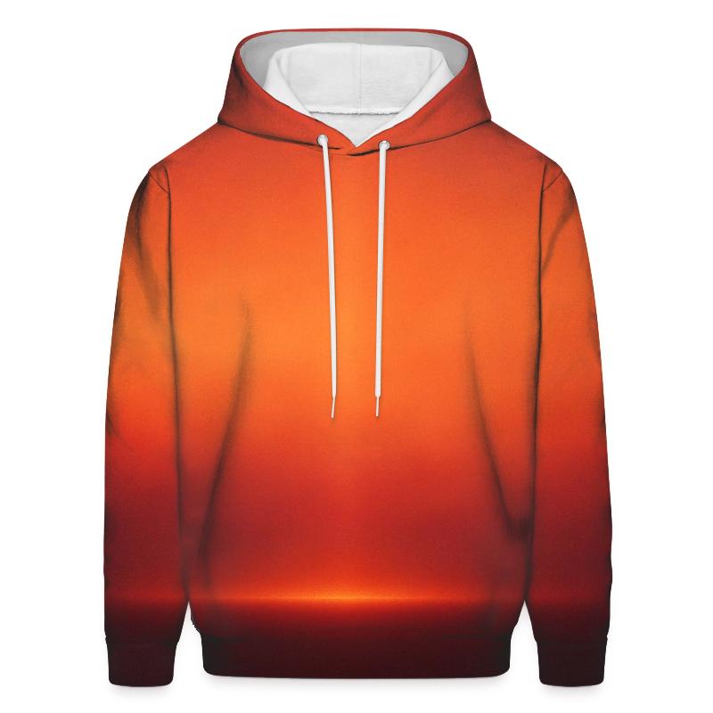 Molten Apricot Horizon embroidered hoodies