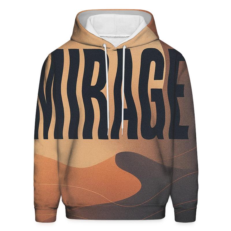 Desert Moon Mirage Typography Poster designer hoodies