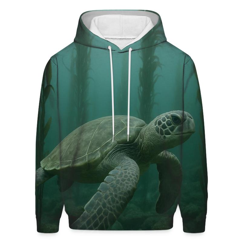 Kelp Forest Glide Green Sea Turtle hoodie trends