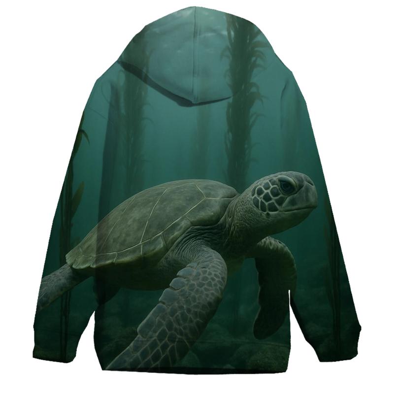 Kelp Forest Glide Green Sea Turtle hoodie trends