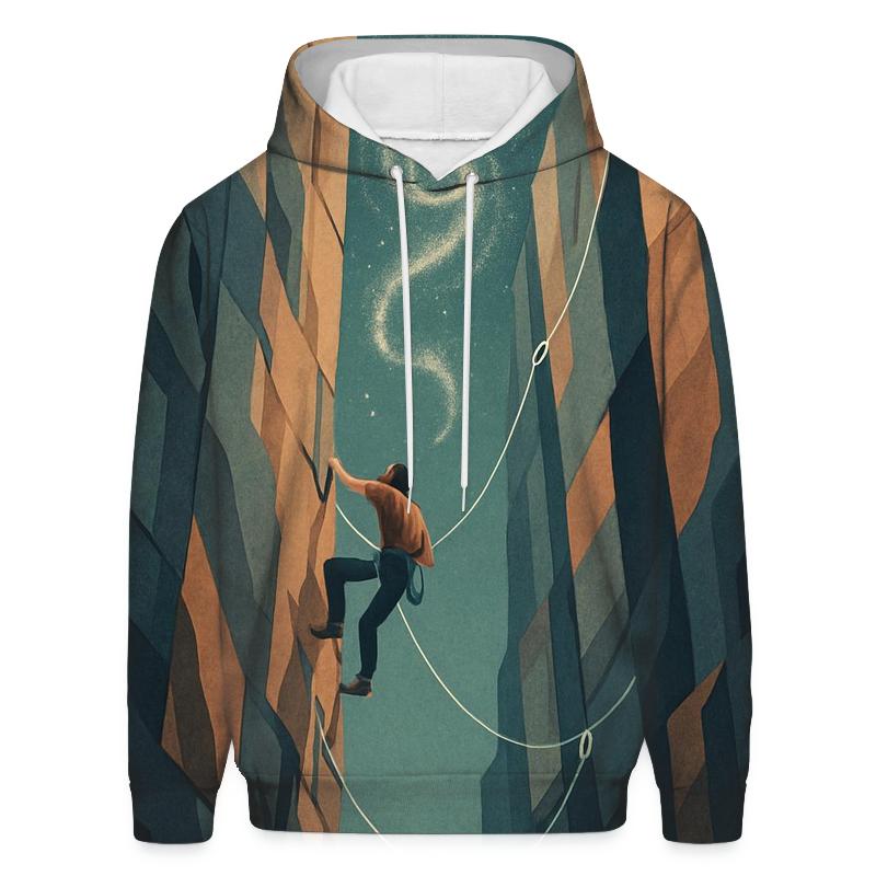 Gravity Well Rock Climbing Study heavyweight hoodies