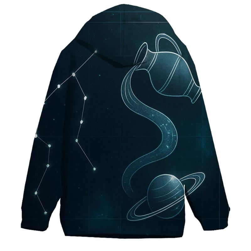 Aquarius Orbital Water Bearer Blueprint hoodie trends