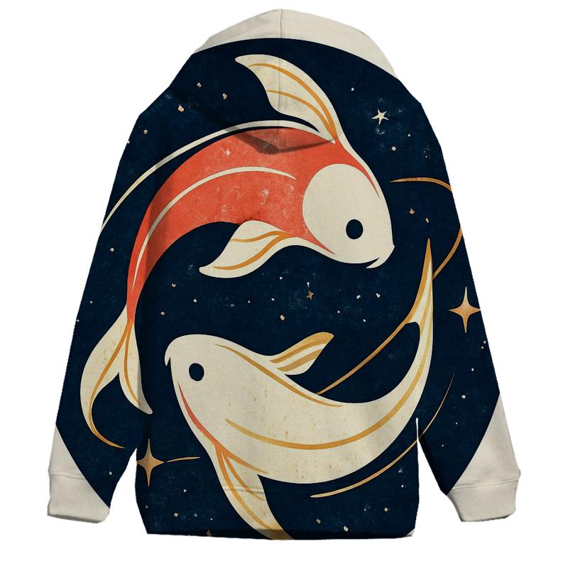 Koi Fish Orbit Yin Yang Emblem hoodie styles