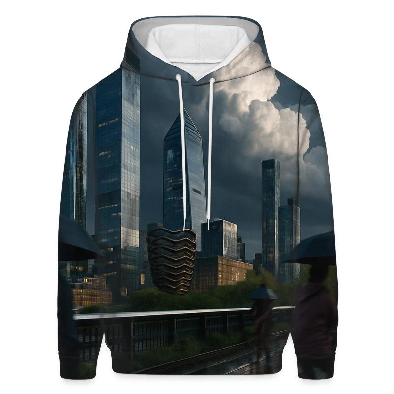 Summer Thunderhead Over Hudson Yards From The High Line pullover hoodies