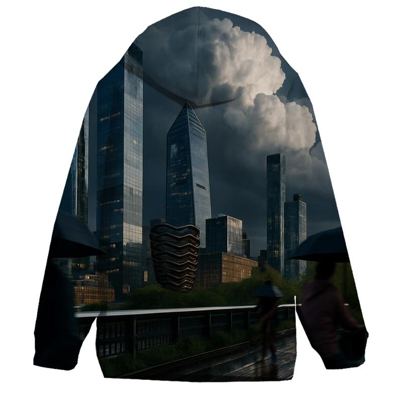 Summer Thunderhead Over Hudson Yards From The High Line pullover hoodies