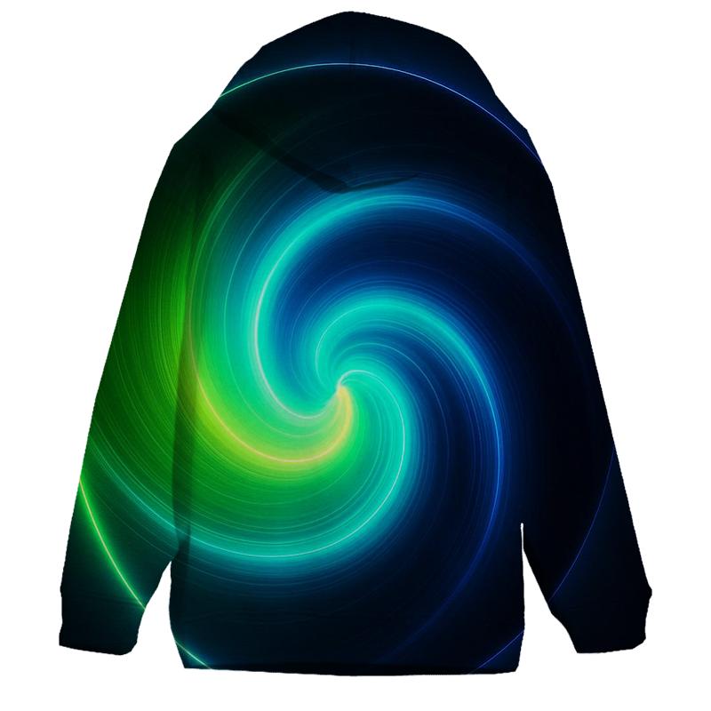 Electric Lime Vortex Fade pullover hoodies