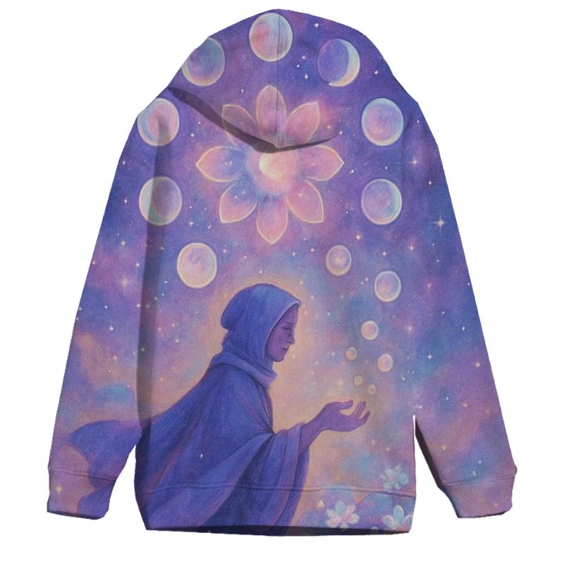 Garden Of Orbiting Glass Moons embroidered hoodies