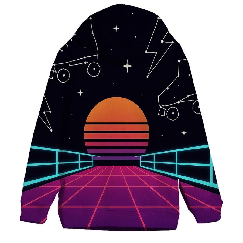 Neon Roller Rink Constellation pullover hoodies