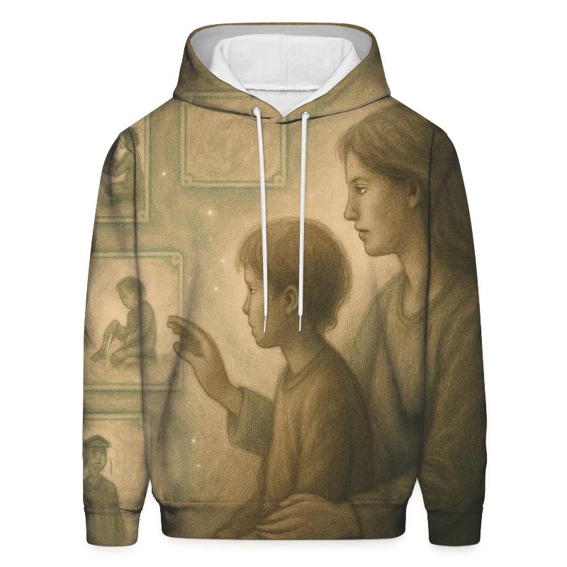 The Invisible Archive A Mothers Memory Holding Every Version Of You embroidered hoodies