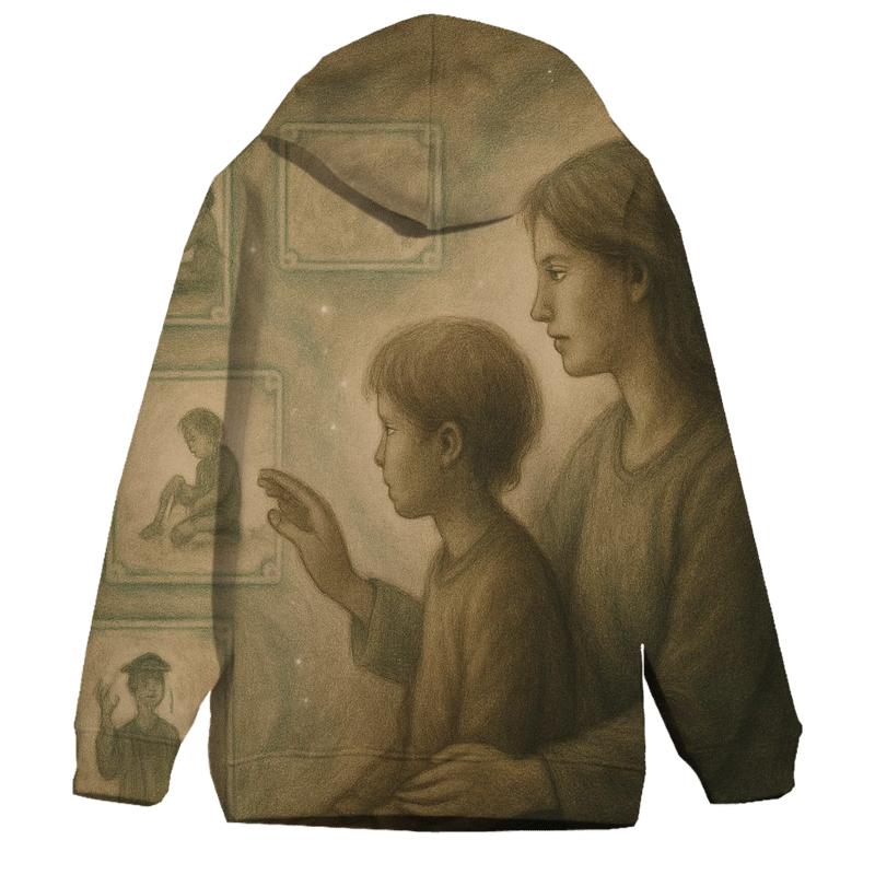 The Invisible Archive A Mothers Memory Holding Every Version Of You embroidered hoodies