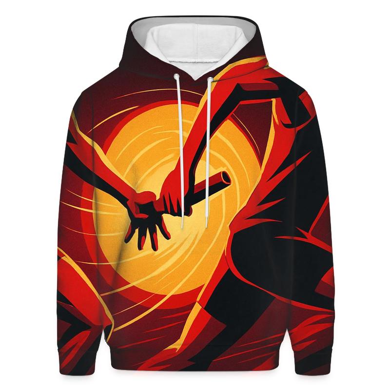 Solar Flare Sprint Relay Baton Exchange premium hoodies