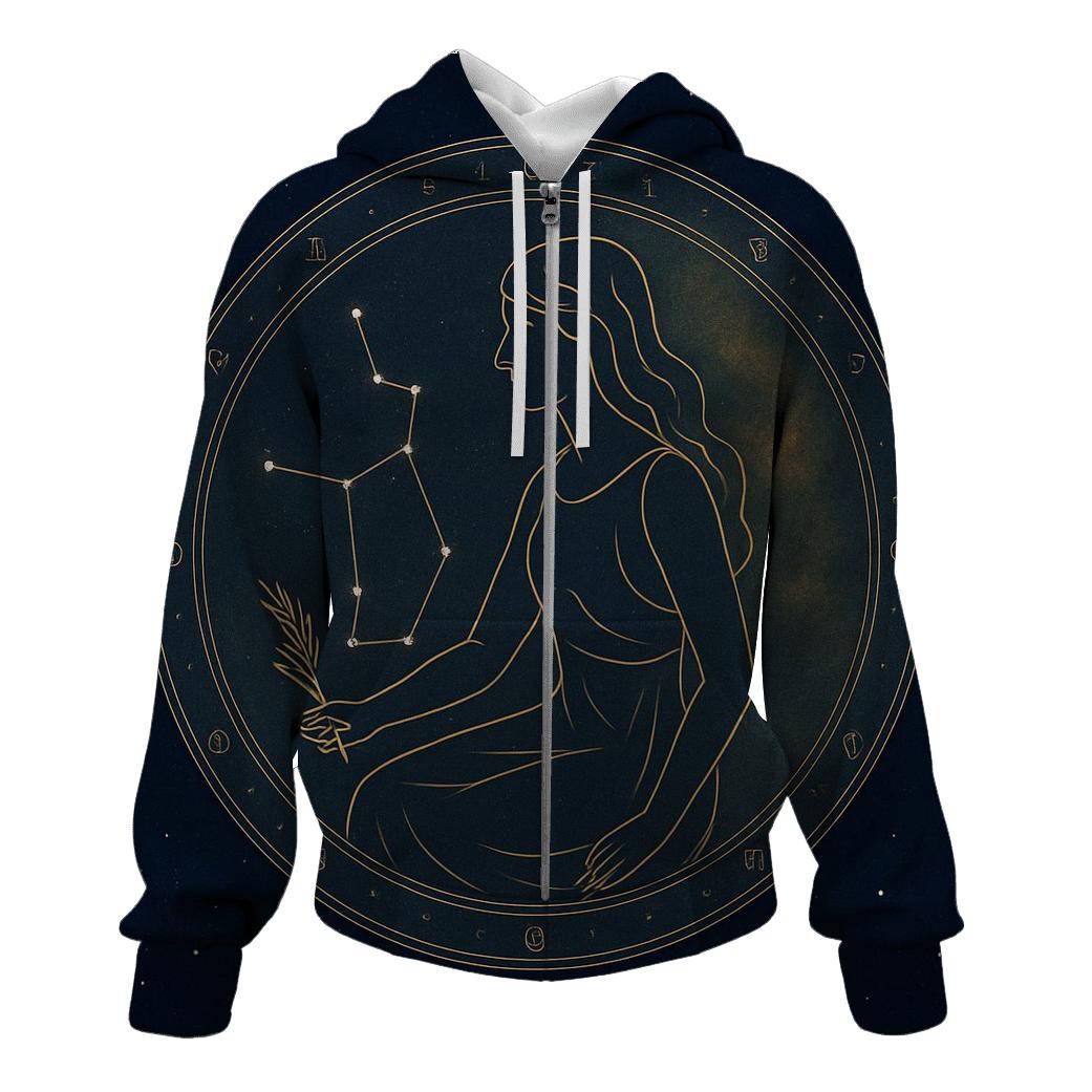 Virgo Harvest Star Maiden Chart designer hoodies