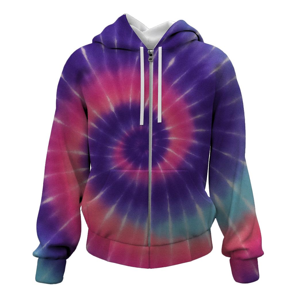 Nebula Spiral Overdye Whorl designer hoodies