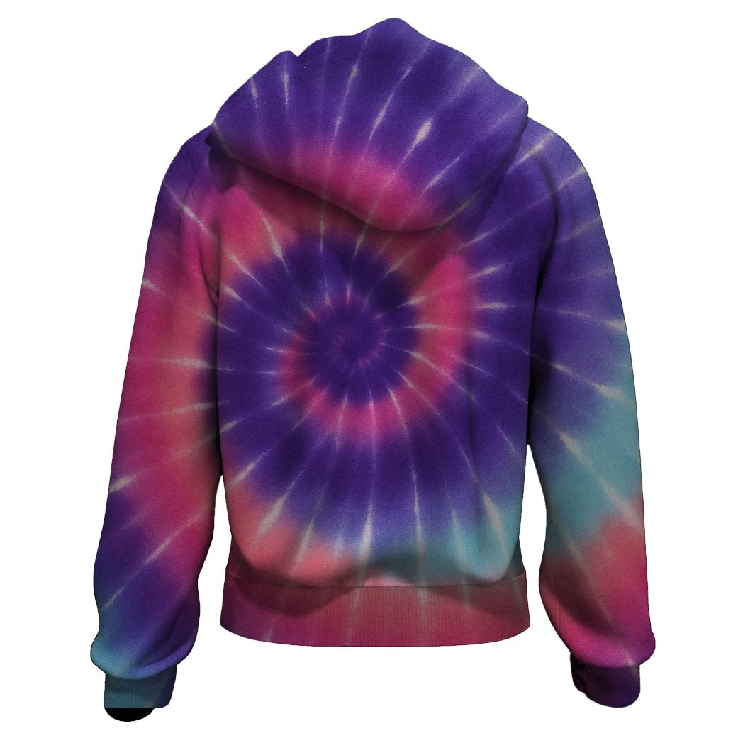 Nebula Spiral Overdye Whorl designer hoodies