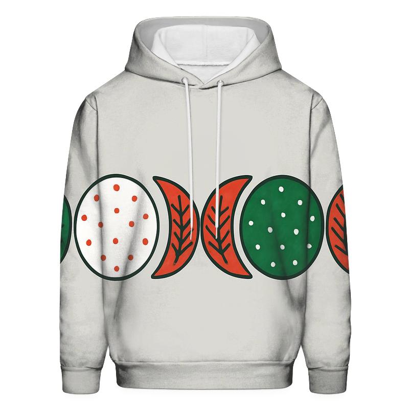 Pine And Ornament Moon Phases hoodie styles