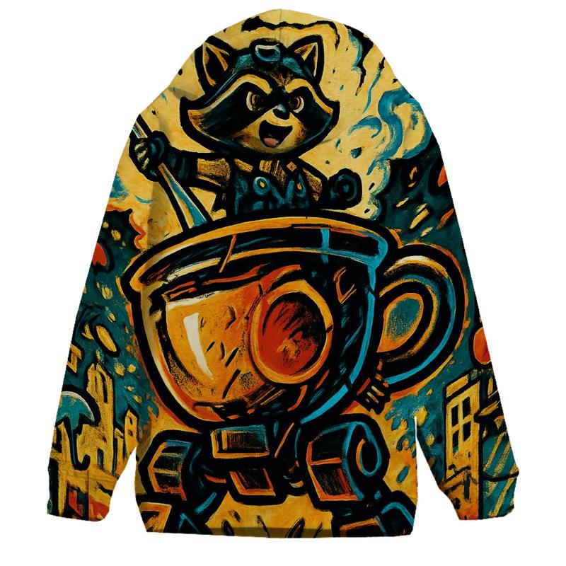 Thunder Teacup Mech Parade graphic hoodies