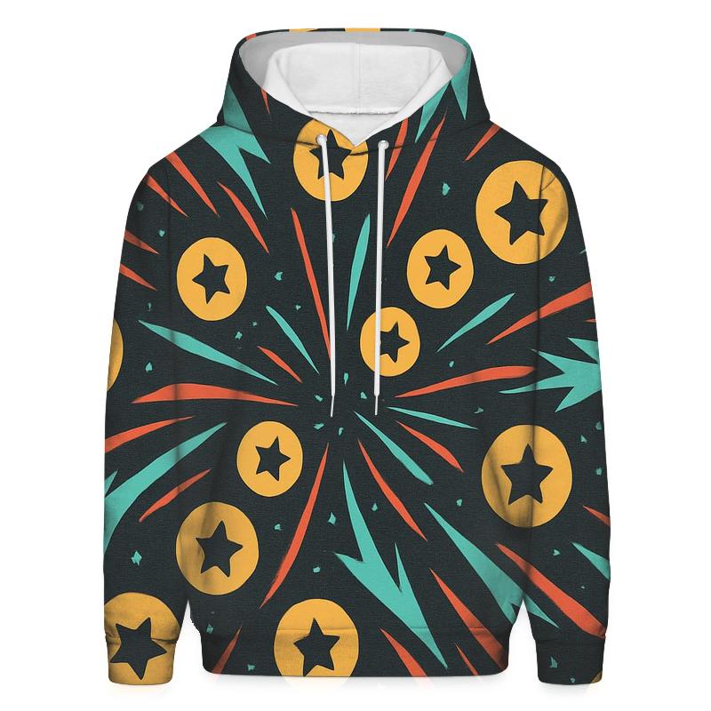 Arcade Comet Token Burst graphic hoodies