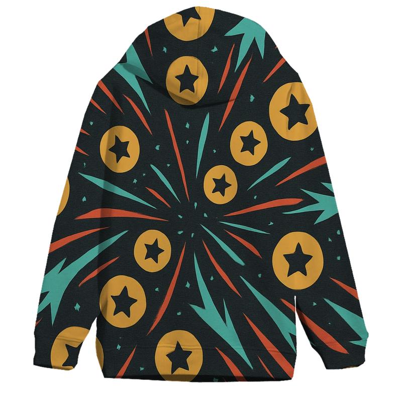 Arcade Comet Token Burst graphic hoodies