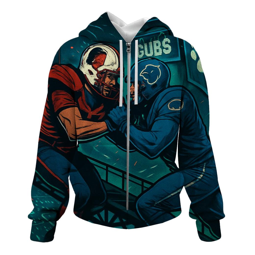 Rooftop Rumble Above Wrigley Streetlights designer hoodies