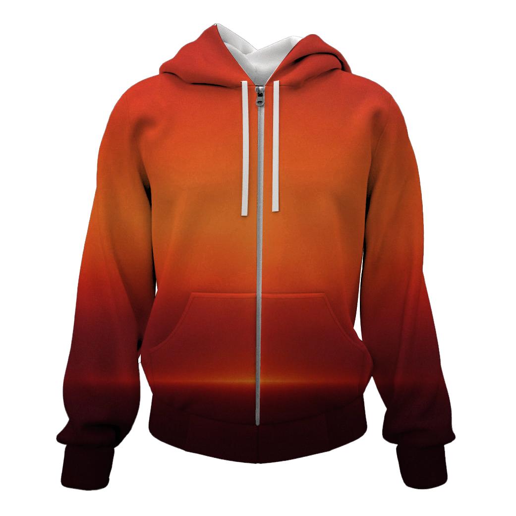 Molten Apricot Horizon premium hoodies
